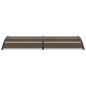 vidaXL Marquesina de puerta PC negro 240x100 cm