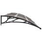 vidaXL Marquesina de puerta PC negro 240x100 cm