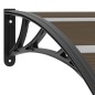 vidaXL Marquesina de puerta PC negro 240x100 cm