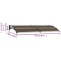 vidaXL Marquesina de puerta PC negro 240x100 cm