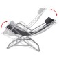 vidaXL Tumbonas reclinables 2 unidades acero negro vidaXL Tumbonas reclinables 2 unidades acero negro
