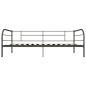vidaXL Estructura de cama de metal gris 90x200 cm