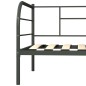 vidaXL Estructura de cama de metal gris 90x200 cm