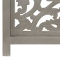vidaXL Biombo 3 paneles tallado a mano madera de mango gris 120x165 cm vidaXL Biombo 3 paneles tallado a mano madera de mango gris 120x165 cm