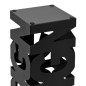 vidaXL Paragúero diseño Design acero negro vidaXL Paragúero diseño Design acero negro