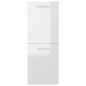 vidaXL Armario de baño madera contrachapada blanco brillo 30x30x80 cm
