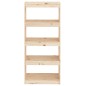 vidaXL Estantería/divisor de espacios madera de pino 60x30x135,5 cm