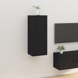 vidaXL Mueble para TV de pared negro 40x34,5x100 cm