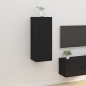 vidaXL Mueble para TV de pared negro 40x34,5x100 cm