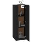 vidaXL Mueble para TV de pared negro 40x34,5x100 cm