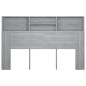 vidaXL Mueble cabecero color gris Sonoma 160x19x103,5 cm vidaXL Mueble cabecero color gris Sonoma 160x19x103,5 cm