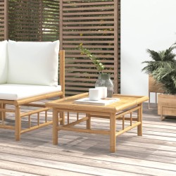 vidaXL Mesa de jardín bambú 65x55x30 cm