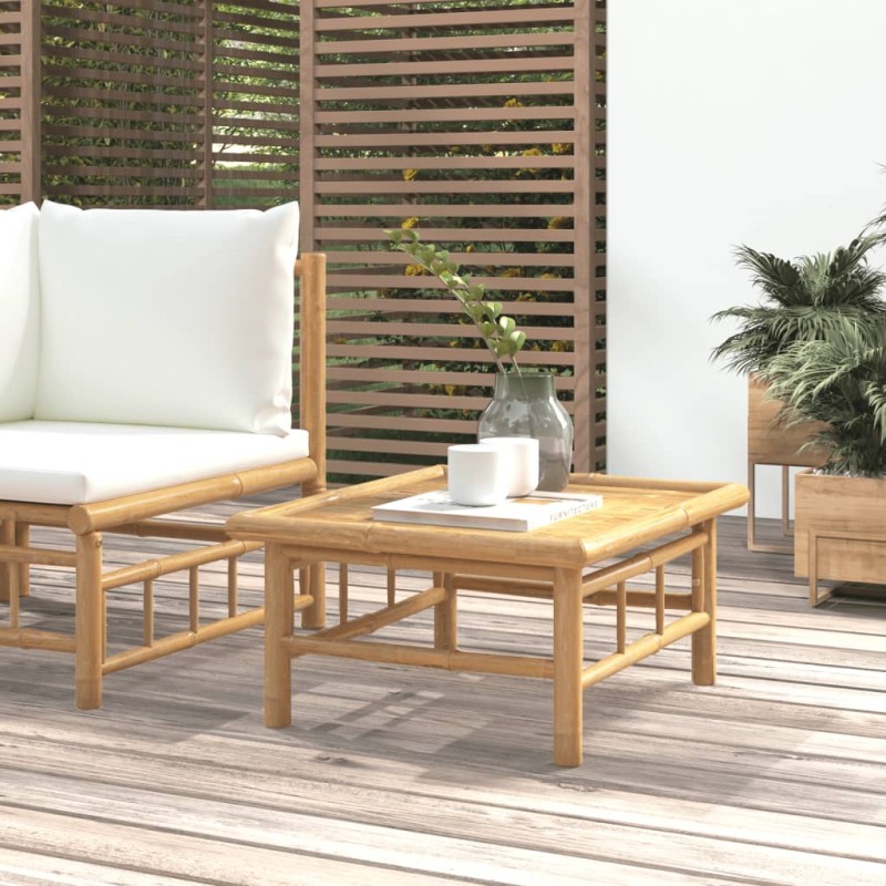 vidaXL Mesa de jardín bambú 65x55x30 cm vidaXL Mesa de jardín bambú 65x55x30 cm