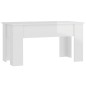 vidaXL Mesa de centro madera contrachapada blanco brillo 101x49x52 cm vidaXL Mesa de centro madera contrachapada blanco brillo 101x49x52 cm