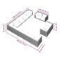 vidaXL Muebles de jardín 13 pzas y cojines ratán sintético gris oscuro vidaXL Muebles de jardín 13 pzas y cojines ratán sintético gris oscuro