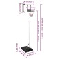 vidaXL Canasta de baloncesto policarbonato transparente 280-350 cm vidaXL Canasta de baloncesto policarbonato transparente 280-350 cm