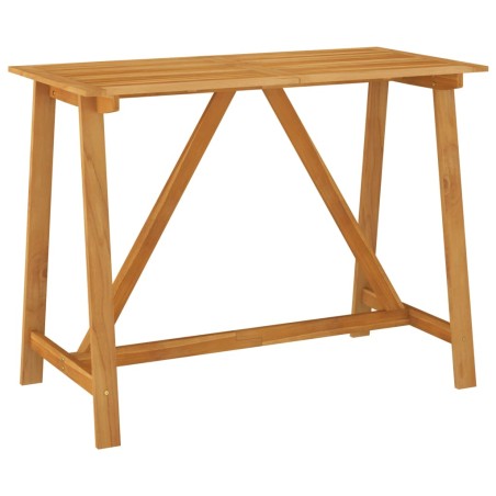 vidaXL Mesa alta de jardín madera maciza de acacia 140x70x104 cm