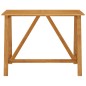 vidaXL Mesa alta de jardín madera maciza de acacia 140x70x104 cm vidaXL Mesa alta de jardín madera maciza de acacia 140x70x104 cm