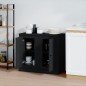 vidaXL Aparadores 2 uds madera contrachapada negro 37,5x35,5x67,5 cm vidaXL Aparadores 2 uds madera contrachapada negro 37,5x35,5x67,5 cm