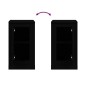 vidaXL Aparadores 2 uds madera contrachapada negro 37,5x35,5x67,5 cm vidaXL Aparadores 2 uds madera contrachapada negro 37,5x35,5x67,5 cm