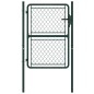 vidaXL Puerta de jardín de acero verde 100x150 cm vidaXL Puerta de jardín de acero verde 100x150 cm