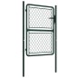 vidaXL Puerta de jardín de acero verde 100x150 cm vidaXL Puerta de jardín de acero verde 100x150 cm