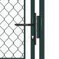 vidaXL Puerta de jardín de acero verde 100x150 cm vidaXL Puerta de jardín de acero verde 100x150 cm