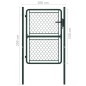 vidaXL Puerta de jardín de acero verde 100x150 cm vidaXL Puerta de jardín de acero verde 100x150 cm