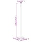 vidaXL Toldo lateral retráctil para patio gris 200x500 cm vidaXL Toldo lateral retráctil para patio gris 200x500 cm