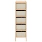 vidaXL Estantería de almacenaje 5 cestas de tela madera de cedro beige vidaXL Estantería de almacenaje 5 cestas de tela madera de cedro beige