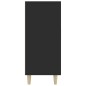 vidaXL Aparador de madera de ingeniería negro 90x34x80 cm vidaXL Aparador de madera de ingeniería negro 90x34x80 cm