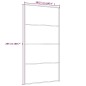 vidaXL Puerta corredera aluminio y ESG vidrio negra 102,5x205 cm vidaXL Puerta corredera aluminio y ESG vidrio negra 102,5x205 cm