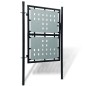 vidaXL Puerta de valla de jardín negra 100x200 cm vidaXL Puerta de valla de jardín negra 100x200 cm