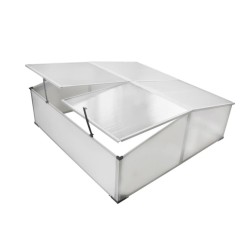 vidaXL Vivero con 4 tapas 108x110x41 cm