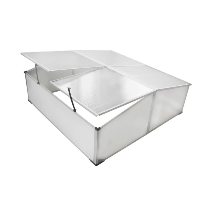 vidaXL Vivero con 4 tapas 108x110x41 cm
