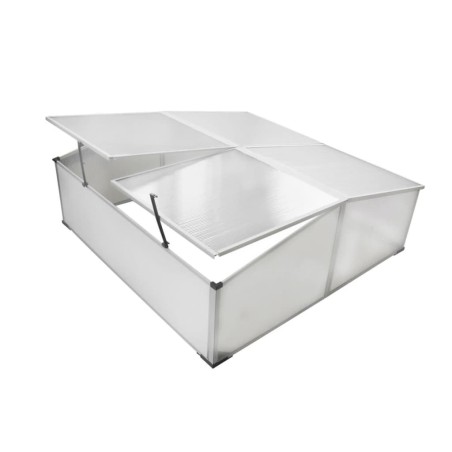 vidaXL Vivero con 4 tapas 108x110x41 cm