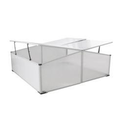 vidaXL Vivero con 4 tapas 108x110x41 cm