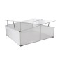 vidaXL Vivero con 4 tapas 108x110x41 cm