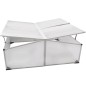 vidaXL Vivero con 4 tapas 108x110x41 cm