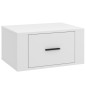 vidaXL Mesita de noche de pared blanco 50x36x25 cm vidaXL Mesita de noche de pared blanco 50x36x25 cm