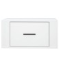 vidaXL Mesita de noche de pared blanco 50x36x25 cm vidaXL Mesita de noche de pared blanco 50x36x25 cm