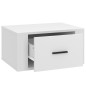 vidaXL Mesita de noche de pared blanco 50x36x25 cm vidaXL Mesita de noche de pared blanco 50x36x25 cm