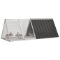 vidaXL Jaula de conejos acero galvanizado antracita 201,5x80,5x71 cm vidaXL Jaula de conejos acero galvanizado antracita 201,5x80,5x71 cm