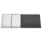 vidaXL Jaula de conejos acero galvanizado antracita 201,5x80,5x71 cm vidaXL Jaula de conejos acero galvanizado antracita 201,5x80,5x71 cm