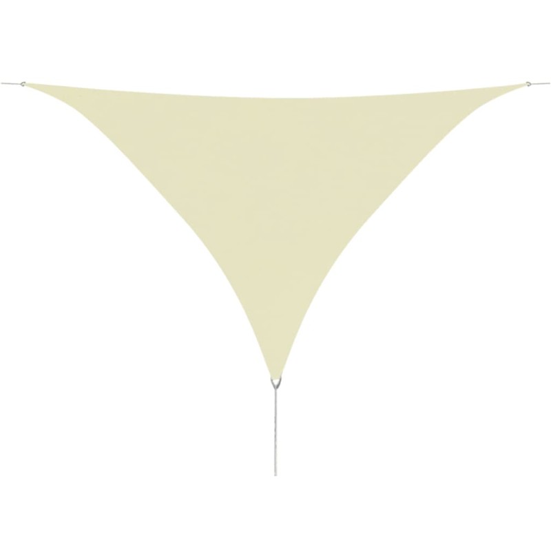 vidaXL Toldo de vela triangular tela Oxford color crema 3,6x3,6x3,6 m vidaXL Toldo de vela triangular tela Oxford color crema 3,6x3,6x3,6 m