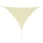 vidaXL Toldo de vela triangular tela Oxford color crema 3,6x3,6x3,6 m vidaXL Toldo de vela triangular tela Oxford color crema 3,6x3,6x3,6 m