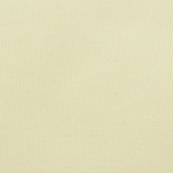vidaXL Toldo de vela triangular tela Oxford color crema 3,6x3,6x3,6 m 