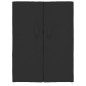 vidaXL Armario zapatero de tela negro 60x28x90 cm vidaXL Armario zapatero de tela negro 60x28x90 cm