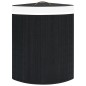 vidaXL Cesto para la ropa sucia de esquina bambú negro 60 L vidaXL Cesto para la ropa sucia de esquina bambú negro 60 L