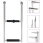 vidaXL Escalera de embarque plegable 2 peldaños acero inoxidable vidaXL Escalera de embarque plegable 2 peldaños acero inoxidable